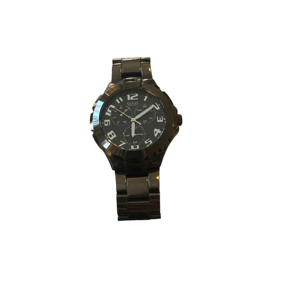 GUESS Waterpro U11511G1 Black Tone Quartz Analog Men's Divers 100 Meter Watch - Picture 1 of 10